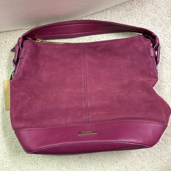 Cole Haan Handbags - NEW!! Women’s Cole Haan Bucket Hobo Leyden II Winery Suede Bag